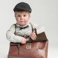 Ready for school in retro style Royalty Free Stock Photo