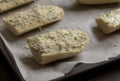 Ready to Bake Garlic Bread CloseUp Royalty Free Stock Photo