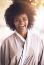 Ready to be pampered from head to toe. Portrait of a young woman enjoying a relaxing day at the spa. Royalty Free Stock Photo