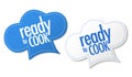 Ready to cook stickers Royalty Free Stock Photo