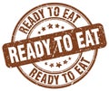 ready to eat brown stamp Royalty Free Stock Photo