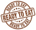 ready to eat brown stamp Royalty Free Stock Photo