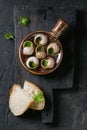 Ready to eat Escargots de Bourgogne snails
