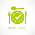 Ready to eat food icon Royalty Free Stock Photo