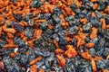 Ready to eat mixed nuts, gojiberries and raisins Royalty Free Stock Photo