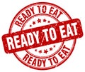 ready to eat red stamp Royalty Free Stock Photo
