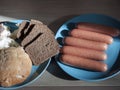 Sausages And Bread