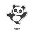 Ready to fight panda.