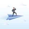 Ready to Fly. Business vector concept illustration. Royalty Free Stock Photo