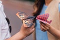 Ready to Fly Colorful Paper Planes with Hands Royalty Free Stock Photo