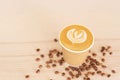 ready to go hot latte coffee Royalty Free Stock Photo