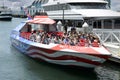 Patriot jet boat thrill ride at San Diego pier, California