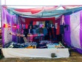 Readymade garments shop in a fair in a village of India Royalty Free Stock Photo