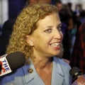 REAGAN PRESIDENTIAL LIBRARY, SIMI VALLEY, LA, CA - SEPTEMBER 16, 2015 DNC Chair Debbie Wasserman Schultz interviewed during the pr Royalty Free Stock Photo