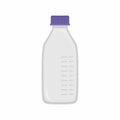 Reagent solvents bottle icon design element. Chemistry laboratory equipment. Chemical, scientific, educational vector illustration