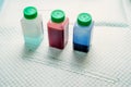 Reagents for chemical analysis Royalty Free Stock Photo