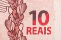 10 reais bill Royalty Free Stock Photo