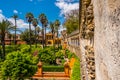 May 2019  Real Alcazar Gardens in Seville Andalucia Spain Royalty Free Stock Photo