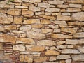 Real antique spanish stone wall