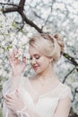 Real beautiful blonde bride Royalty Free Stock Photo