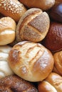 Real Bread Week Variety of fresh artisan breads with seeds and grains Royalty Free Stock Photo