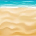 Real bright sea sand beach background vector