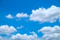 Real Cloud and clear bright sky Royalty Free Stock Photo