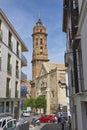 The Real Collegiate de San Sebastian, with its Baroque Bell tower in Antequera.