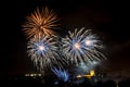 Real colourful fireworks Royalty Free Stock Photo