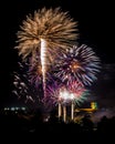 Real colourful fireworks Royalty Free Stock Photo