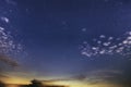 Real Comet in the Beautiful Night Sky Royalty Free Stock Photo