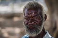 Senior Portrait. Black old man from Havana, Cuba Royalty Free Stock Photo