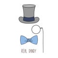 Real dandy top hat poster Royalty Free Stock Photo