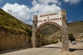 Real de Catorce welcome sign Royalty Free Stock Photo