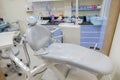 Real dental unit in the dental clinic in Paknampran Thailand March 1, 2019