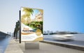 real estate advertisement billboard on highway mockup