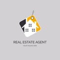 real estate agent house logo template design for brand or company and other