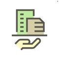 Real estate agent vector icon