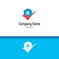 Real estate, apartment, condo, house, rental business. Corporate branding unique and creative lowercase flat logo design template