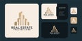Real estate architecture corporate business logo property agency contractor