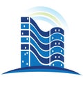 Real estate blue logo