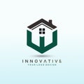 Real Estate Brokerage Firm Logo design Royalty Free Stock Photo