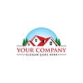 Real Estate Brokerage Logo Template Royalty Free Stock Photo