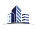 Real estate and building city logo. modern and simple design Royalty Free Stock Photo