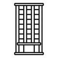 Real estate building icon outline vector. Street plan area Royalty Free Stock Photo