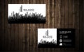 Real Estate Business Card Template | Black & White | Luxury Looking Business Card | Editeble Template Royalty Free Stock Photo