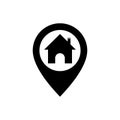 Real estate logo vintage key icon vector design symbol Royalty Free Stock Photo