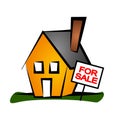 Real Estate Clip Art House 1 Royalty Free Stock Photo