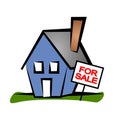 Real Estate Clip Art House 2 Royalty Free Stock Photo