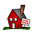 Real Estate Clip Art House 3 Royalty Free Stock Photo